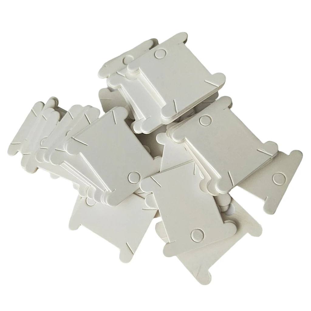 200Pcs Floss Bobbins Winder Thread Bobbin Winding Card DIY Tool Holder Spool