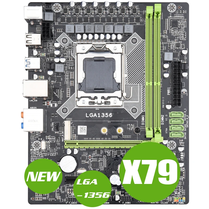 Atermiter X79 LGA 1356 материнская плата поддерживает серверную память REG ECC и процессор xeon E5