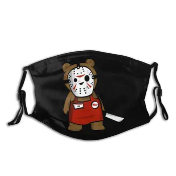 

Ted Jason Voorhees Face Mouth Mask With Replaceable PM2.5 Filters High-Q Anti Bacterial Dust Protection Cover Respirator