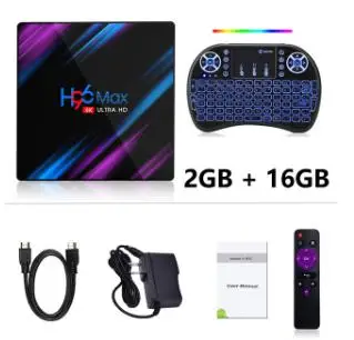 2G 16G I8 H96 MAX RK3318 9.0 Android TV Box 4GB RAM 64GB 32GB H.265 4K 2.4/5G WiFi Google Play Netflix YouTube Smart TV Box - Цвет: 2G 16G I8