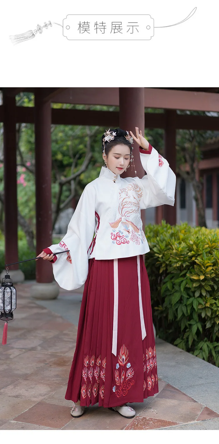 Феникс Вышивка Hanfu женские танцевальные костюмы певцы фестивальный рейв наряд дамское платье феи сценическая одежда DC3396