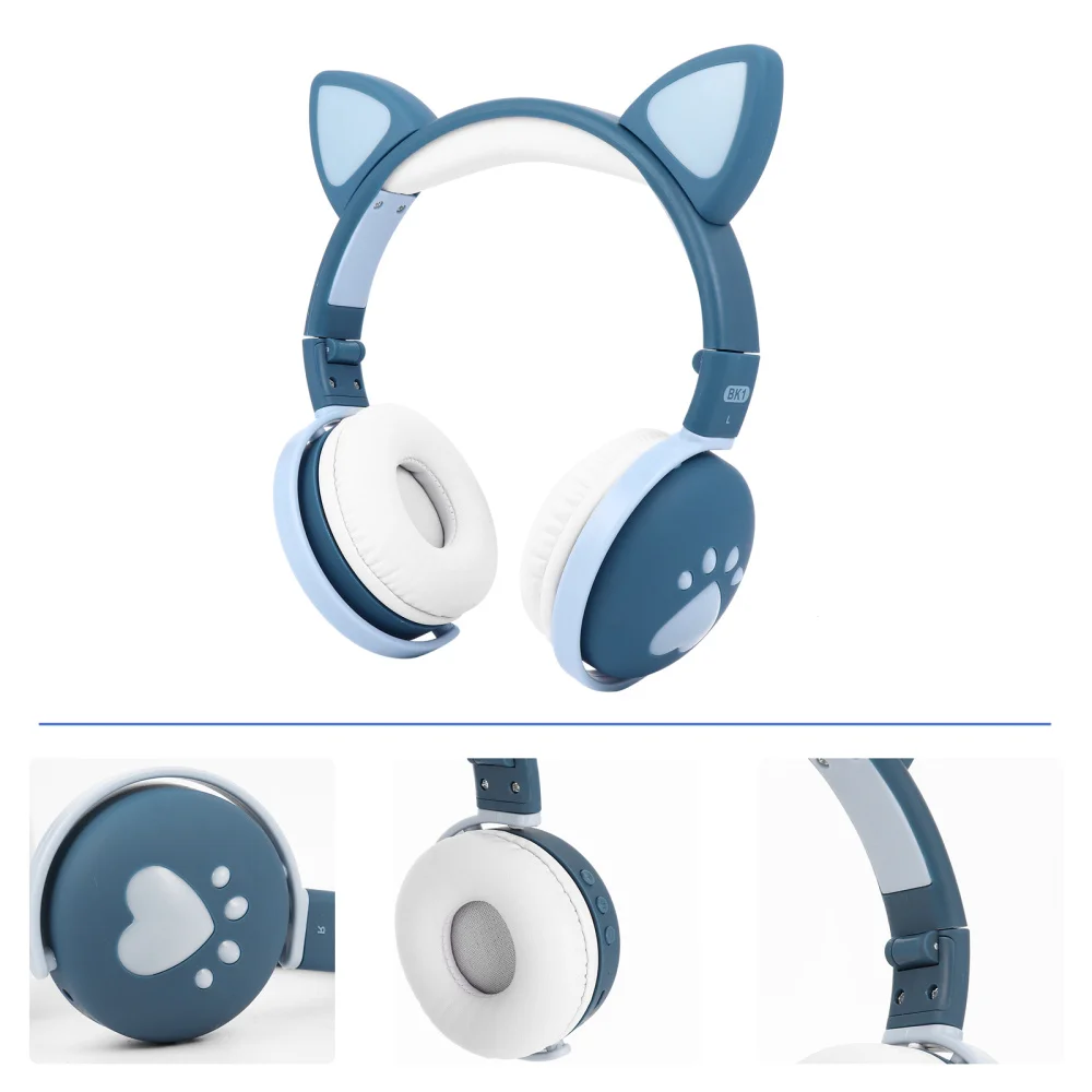 

1pc Decorative Practical Durable Lightweight Reusable Headphone Headset Cat Ear Family Kids Friends