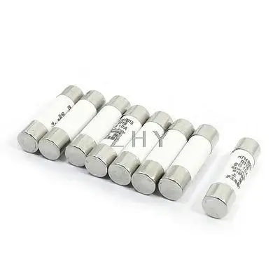 

8 Pcs AC 380V 10A Fast-Blow RO15 RT18 Ceramic Fuse Fuses 10x38mm