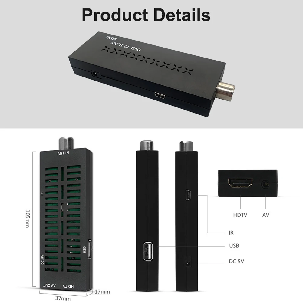 GX6702H5 512 Мбит DDR3 32M TV декодер для тюнера DVB T2MINI H.265 комплект итальянской русской