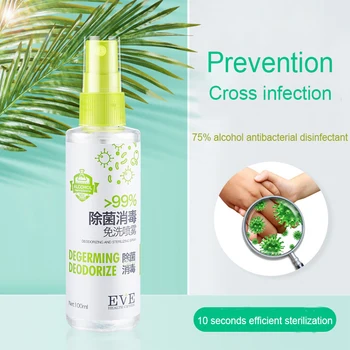 

100ML 75% Alcohol Antibacterial Hand Sanitizer Disinfection Spray Family Disposable Quick-Dry Wipe Out Bacteria Hand Sanitizer