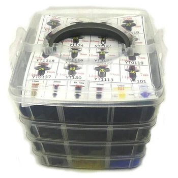 

650 Pcs Plastic Car Fender Retainer Different Fasteners Clip Moulding