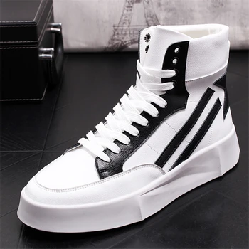 

New Ankle Boots For Young Men Genuine Leather Boots Fashion Vulcanized Boots Men Boots Quality Brand Men Sneakers Men Shoes