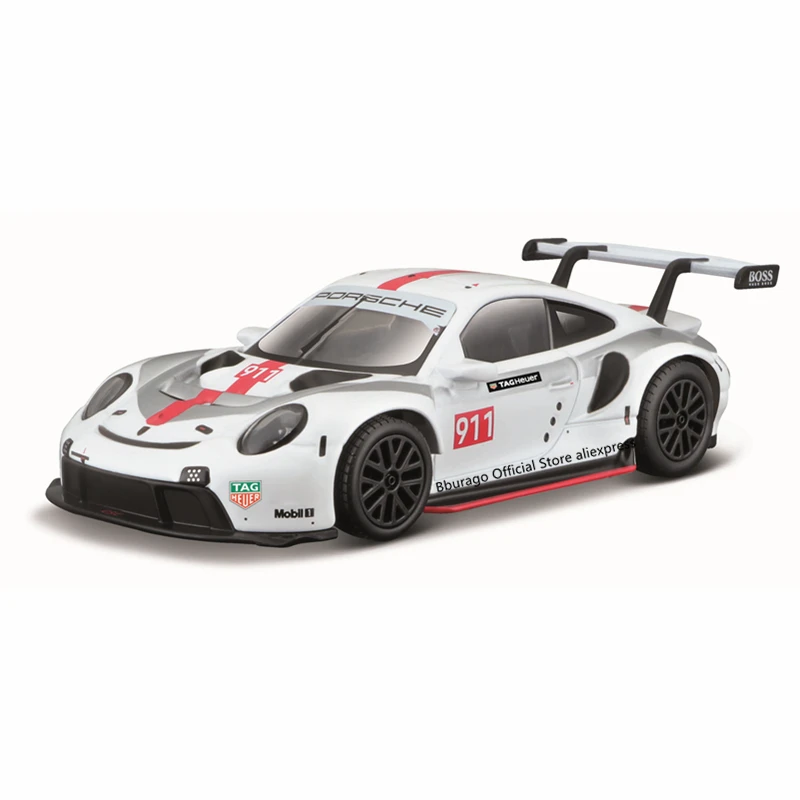 Модель автомобиля из сплава Bburago 1:43 Porsche 911 RSR литые модели автомобилей