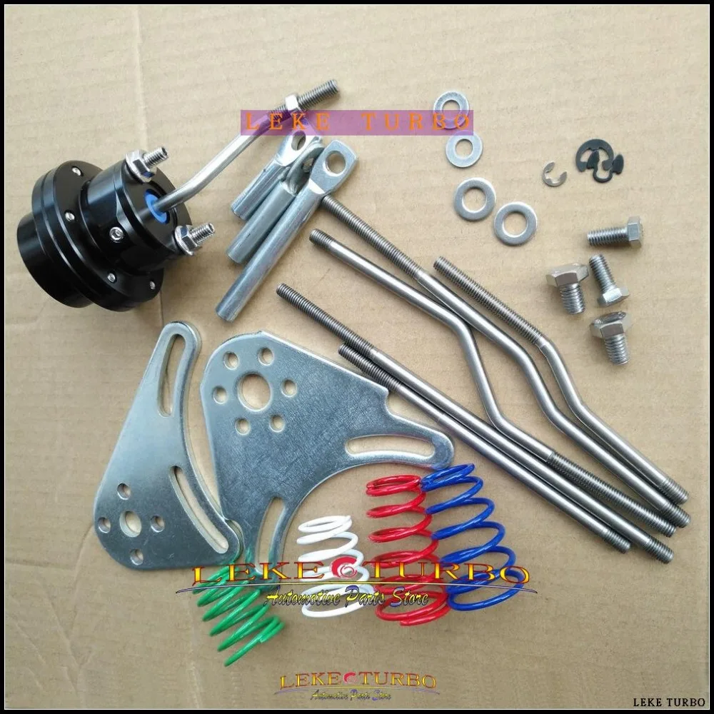 with 2 pc bracket - Turbo Turbocharger Adjustable Wastegate Actuator Valve Spring pressure 0.4-0.7 bar 0.8-1.2bar 1.2-1.5bar  (1)