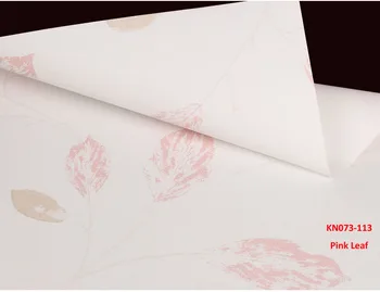 

Pink Leaf Color Wall Paper(Stricker) Wallpaper Roll for Home Decoration and Hot sell in 2019