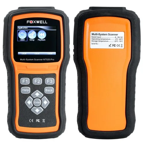Многосистемный сканер Foxwell NT520 Pro с бесплатным программным обеспечением для Mercedes