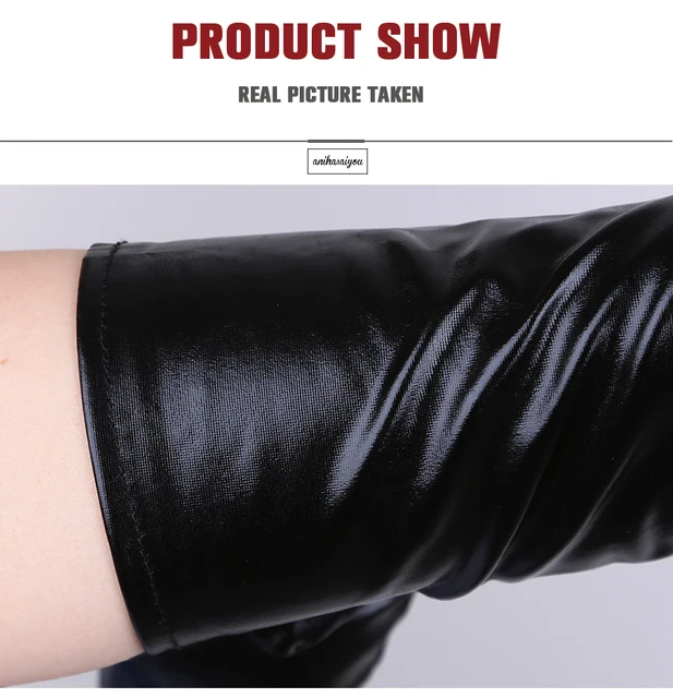 2 Paia Guanti Lunghi In Pelle Verniciata - Argento E Oro, Per Costumi E Palcoscenico - Foto 3