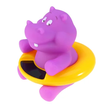 

Cute Floating Bath Thermometer Cartoon Animal Shape Tub Thermometer for Baby Toy Bathtub Swimming Pool (Hippo)