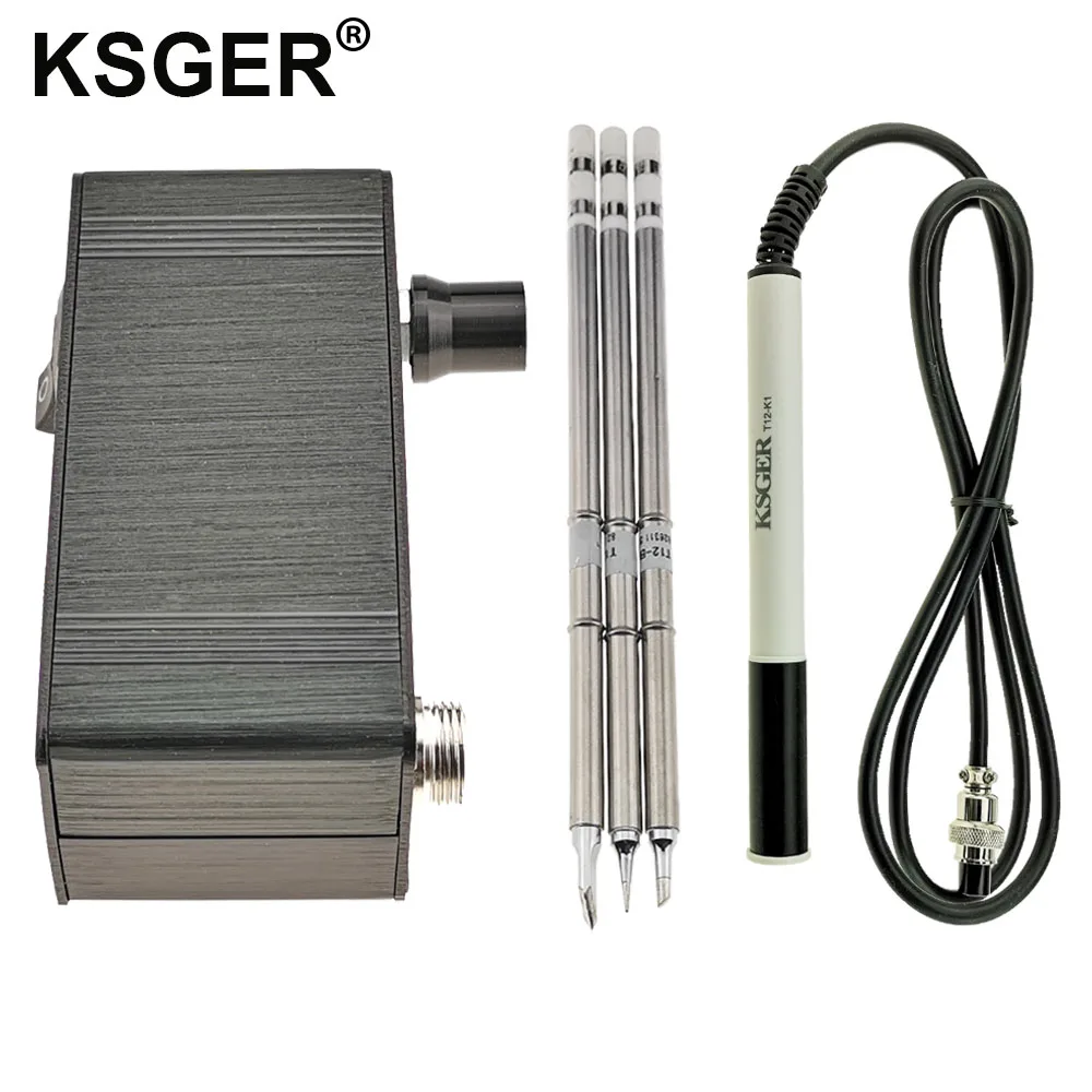 

KSGER T12 Mini Soldering Station STM32 V2.1S OLED T12 Iron Tips DIY Tools Kits ABS Plastic Handle Quick Heating Auto-sleep