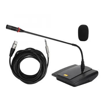 

14mA Conference Professional Mic Single-point Condenser Head Microphone for Senior Meeting 100-1800Hz