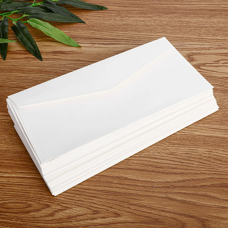 Sobres de papel Kraft clásicos para invitación de boda, bolsa de embalaje de regalo, en blanco y negro, 50/100 piezas