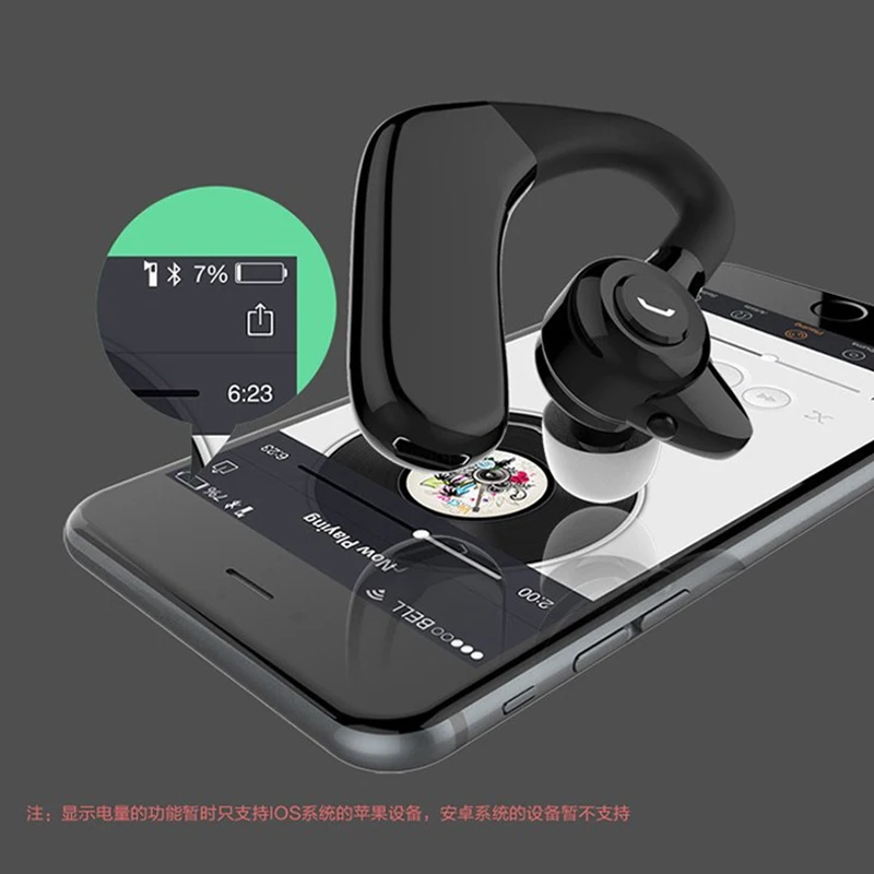 ENGLAI M5 Business Bluetooth Headset Stereo Super Long Standby Replaceable Battery Mini Hanging Ear Smart Wireless earphone