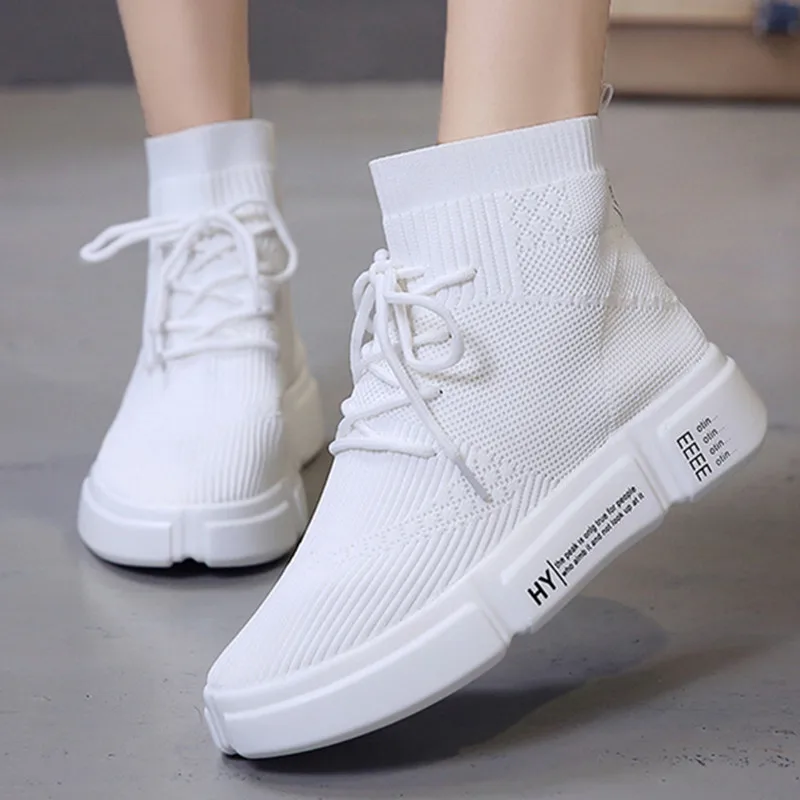 breathable high top sneakers