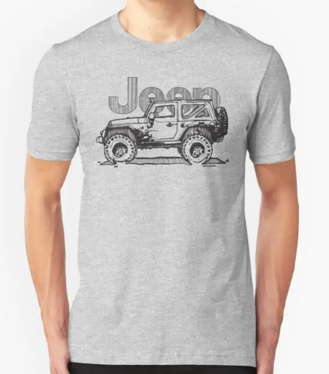 Jeep Adventure T Shirt Tee Gift Off Road Cherokee Truck 4X4 4Wd Suv New 2019 Summer Man Print T-Shirt Hipster Cotton Tops Tees |