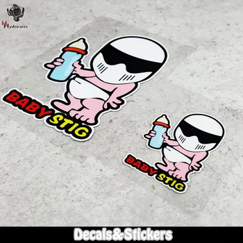

NO.LN258 Baby STIG MOTO GP Reflective Sticker Car Sticker Decals Racing Motorcycle Windshield Bike Tank cup