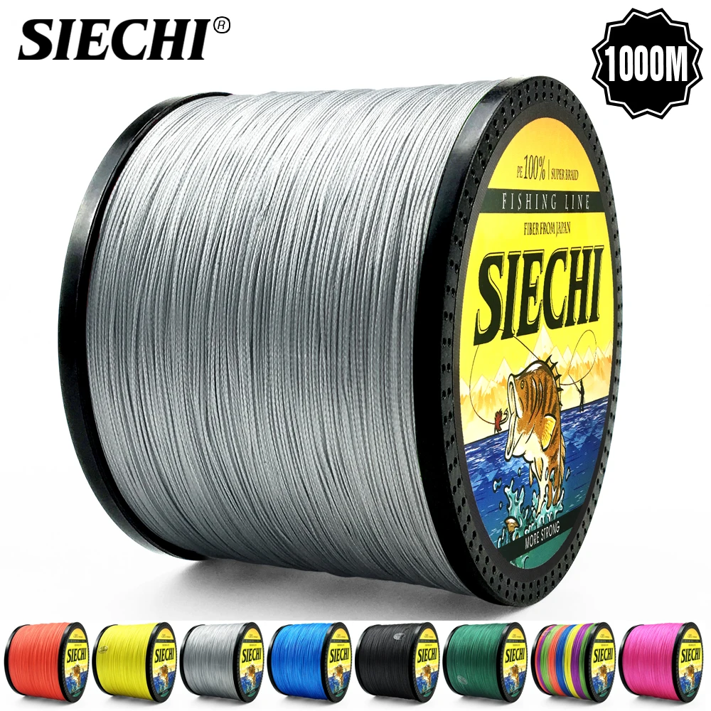 SIECHI 300 м 1000 4 нити 12-83LB ПЭ плетеная рыболовная леска многонитевая | Спорт и