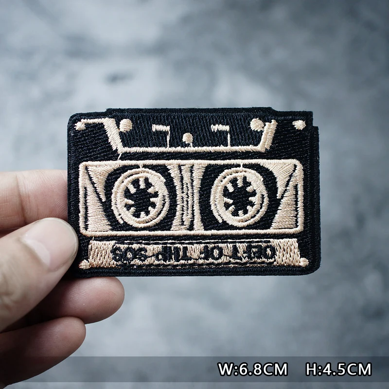 MUSIC Rock Embroidery Patches For Clothing Iron On Patches Clothes Punk Skull Patch  BAND 