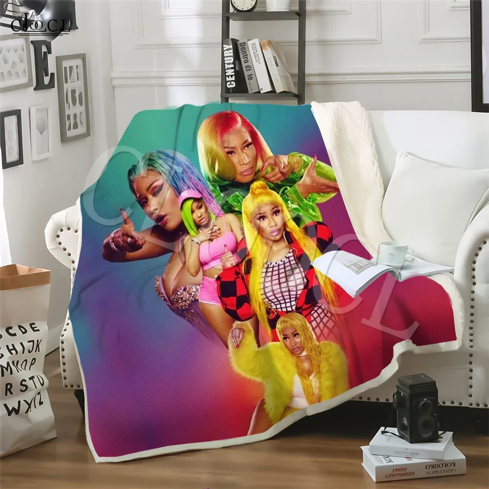 Nicki Minaj пушистое утяжеленное одеяло для путешествий, постельное белье с 3D принтом, покрывало для женщин и мужчин, плюшевое одеяло, декоративное одеяло для дивана