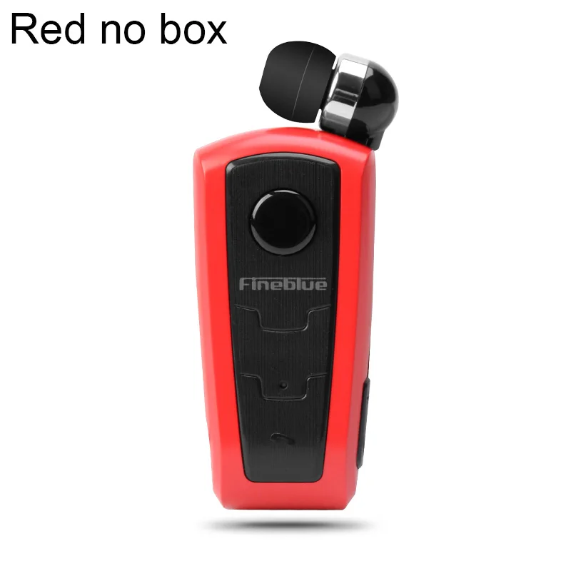 Настоящие Fineblue F910 Беспроводная bluetooth-гарнитура в ухо Вибрационный оповещение о ношении клип наушник Hands-Free для смартфонов - Цвет: Red no box