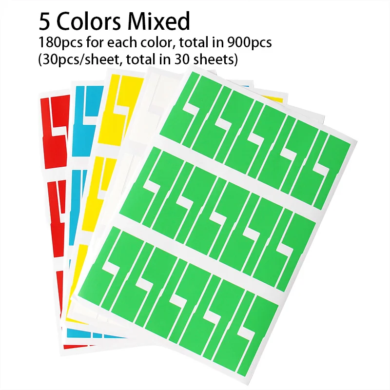 de gravata, marcação, organizador de etiqueta, ferramenta de gerenciamento, 900 peças