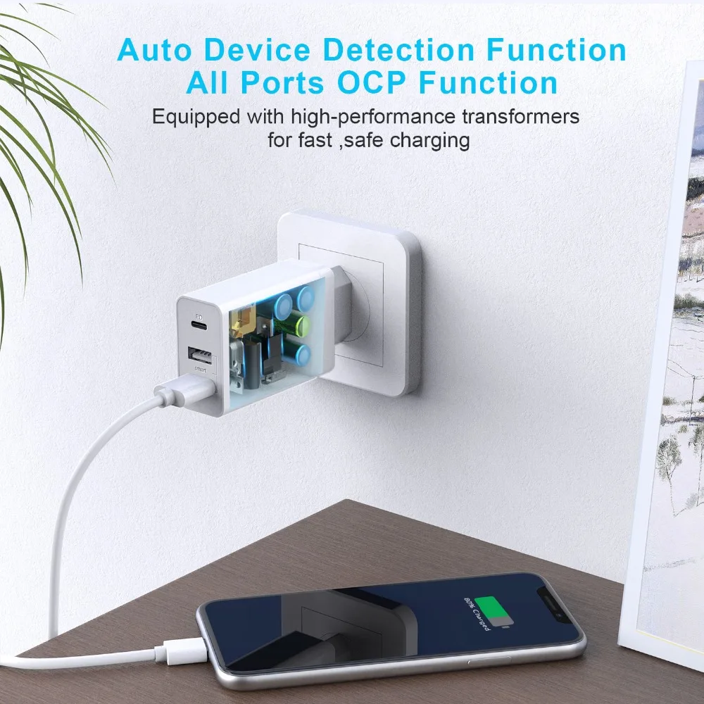 Tecknet 2.4A USB зарядное устройство Быстрая зарядка для samsung S9 Xiaomi huawei быстрое настенное зарядное устройство для iPhone X 8 7 iPad зарядное устройство для мобильного телефона