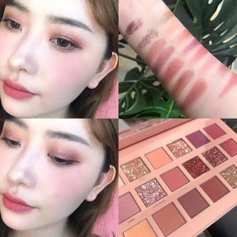 

18 Color Eye Shadow pallete Make-up Flash Powder Pearl Matte Beauty Makeup Eyeshadow Compact Plate