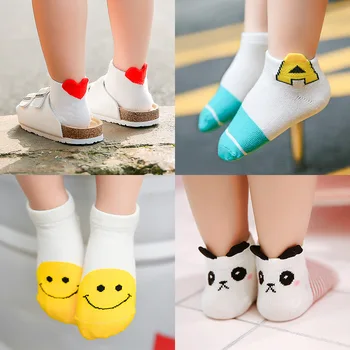 

Lovely Stereo Love Panda Letter A Boat Socks Kids Fashion Socks Summer Socks
