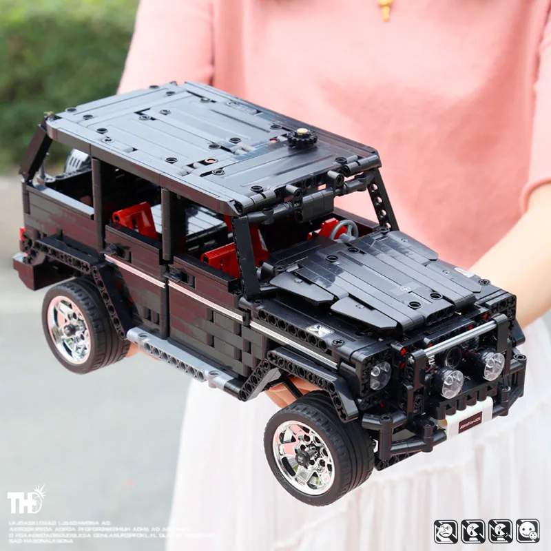 MOC Technic внедорожники совместимы с автомобилем Merceding BENZES G500 строительные блоки AWD