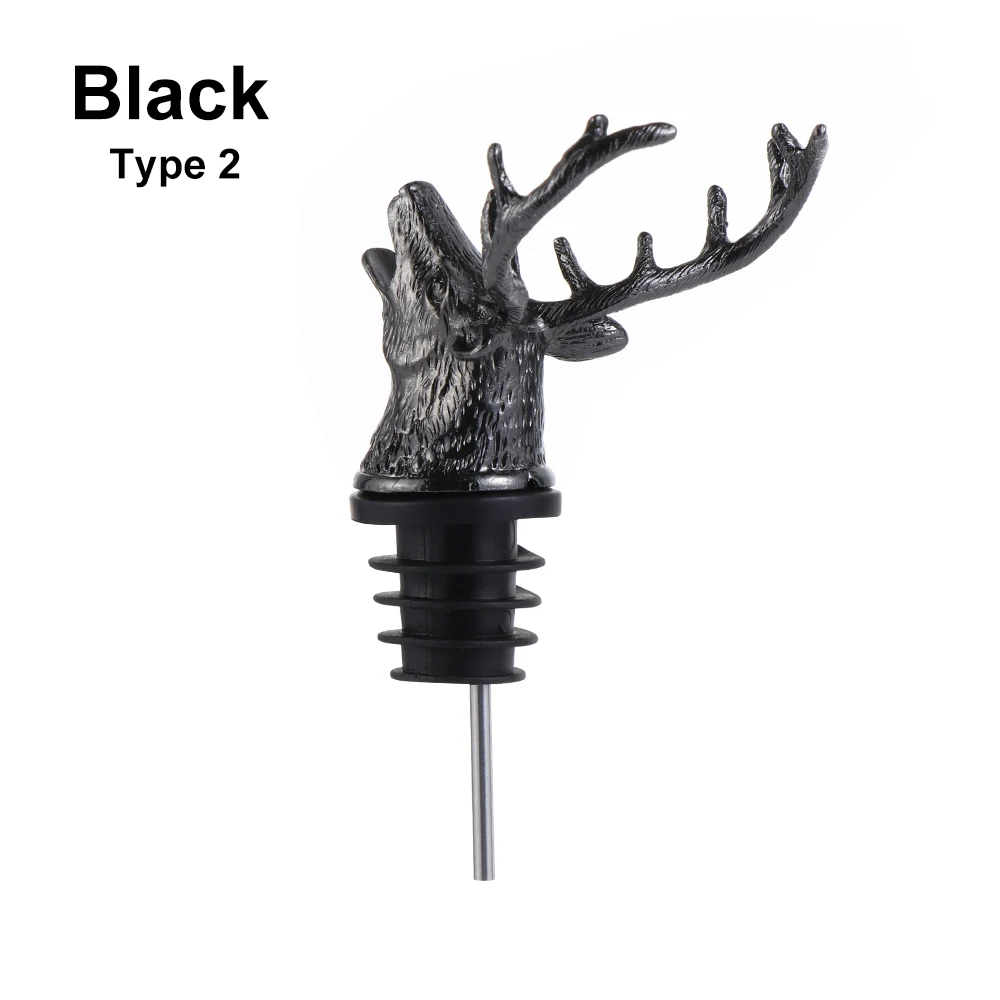 Wildlife Wine Pourer Bottle Stopper – Unique Bar Tool and Wedding Party Accessory
