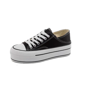 

2020 Autumn and Summer New Style Increased Slipper Canvas Shoes Women Lazy Double Purpose White Shoes Women Casual Sneakers