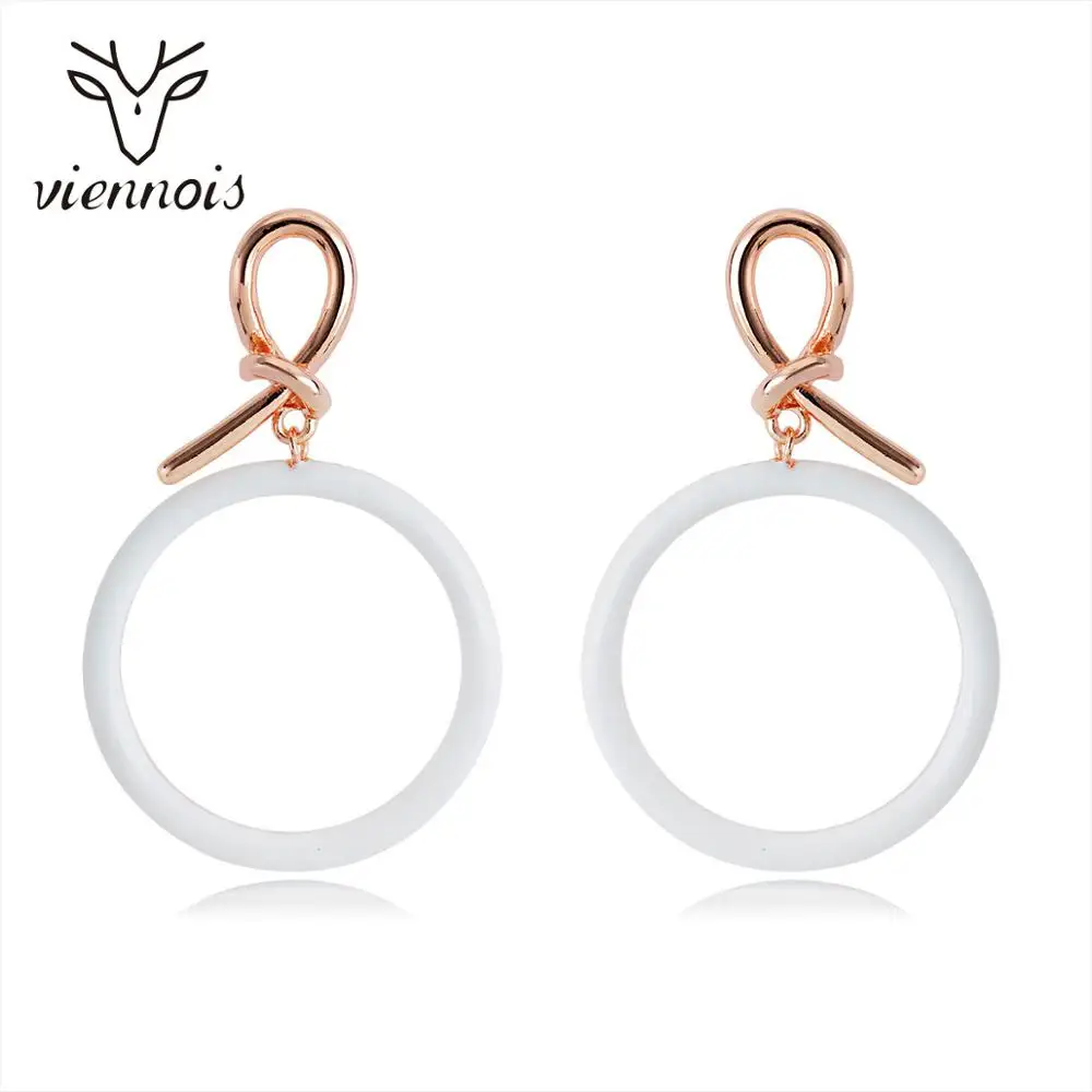 Новинка Viennois эмалированные серьги-подвески для женщин в эксклюзивный дизайн