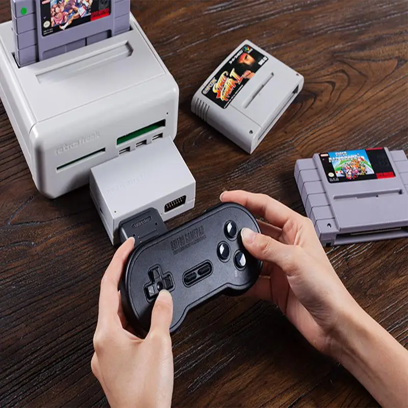 BEESCLOVER SN30 8Bitdo Ретро Bluetooth контроллер геймпад с приемником адаптер Набор для Android Mac для NAND SNES SF-C d40