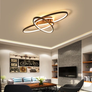 

Aluminum Wave Avize Lustre for Home decor 110V 220V White Chandeliers LED Modern Ceiling Chandelier Lighting