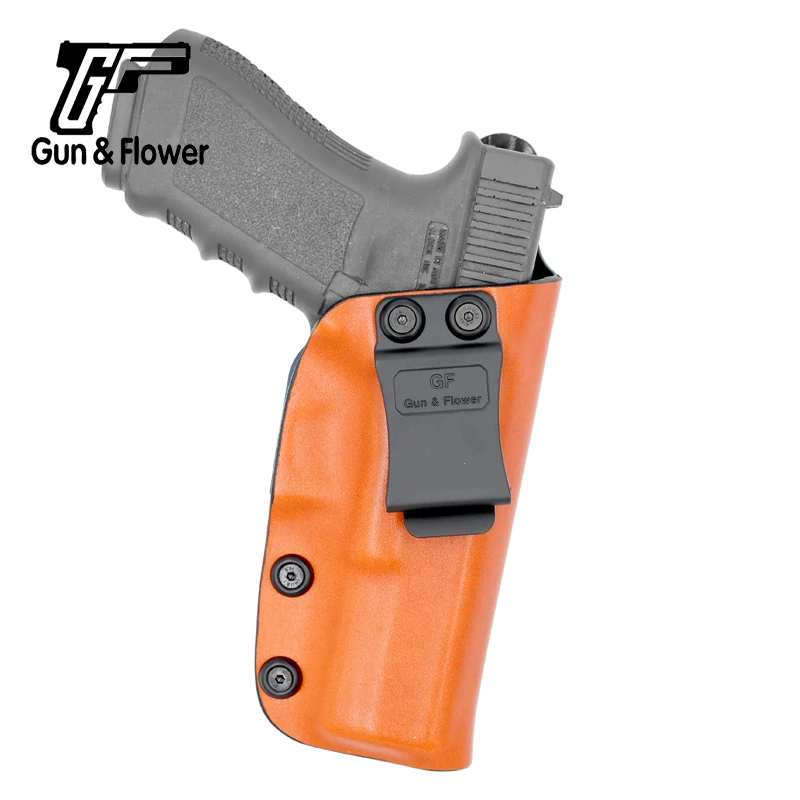 Кобура Gunflower внутри пояса Kydex с кожей снаружи военные Охотничьи Аксессуары для Glock 17/22/31