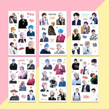 

2 Sheets KPOP EXO Stickers PVC Waterproof Self-adhesive DIY Phone Laptop Travel Luggage Stationery Stickers
