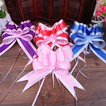 Свадебное Оформление автомобиля Ручка велосипеда Свадебный латте искусство свадебные принадлежности подарочная упаковка бант лента латте искусство