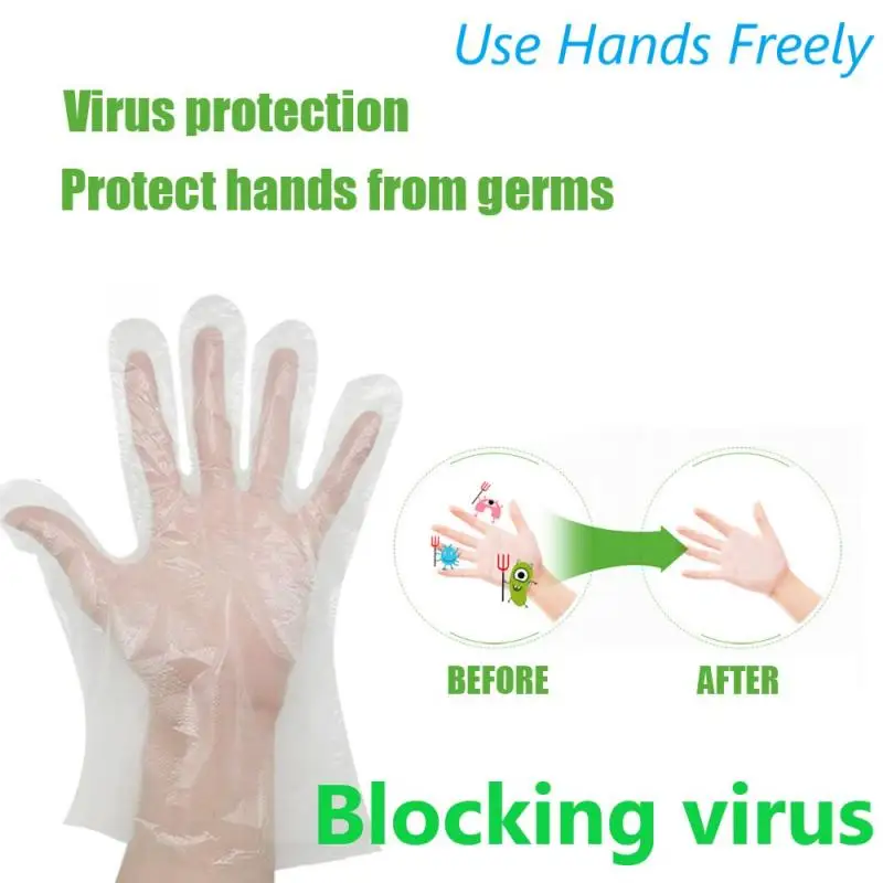 

One Pair Of Latex Gloves, Disposable Gloves Anti-slip Embossing Tearproof Universal Comfortable Labour Protection Appliance