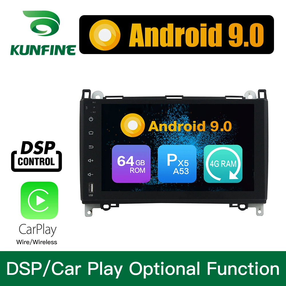 Perfect Android 9.0 Octa Core 4GB RAM 64GB ROM Car DVD GPS Multimedia Player Car Stereo for Benz A-W169 B-W245 Viano Vito Radio 2