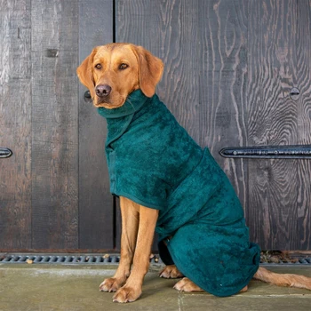 

Grooming Soft Comfortable Warm Water Absorbent Bathing Accessories Dog Bathrobe Cleaning Bath Towel Microfibre Coat For Puppy