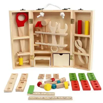 

Wooden Garden Tool Toys For Children Repair Tools Pretend Play Environmental Plastic Engineering Maintenance Tool Toys Gifts