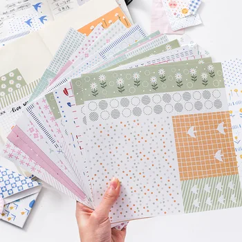 

Mohamm 30Pcs Romantic Flower Series Sticky Note Portable Memo Decoration Scrapbooking Paper Creative School Supplies