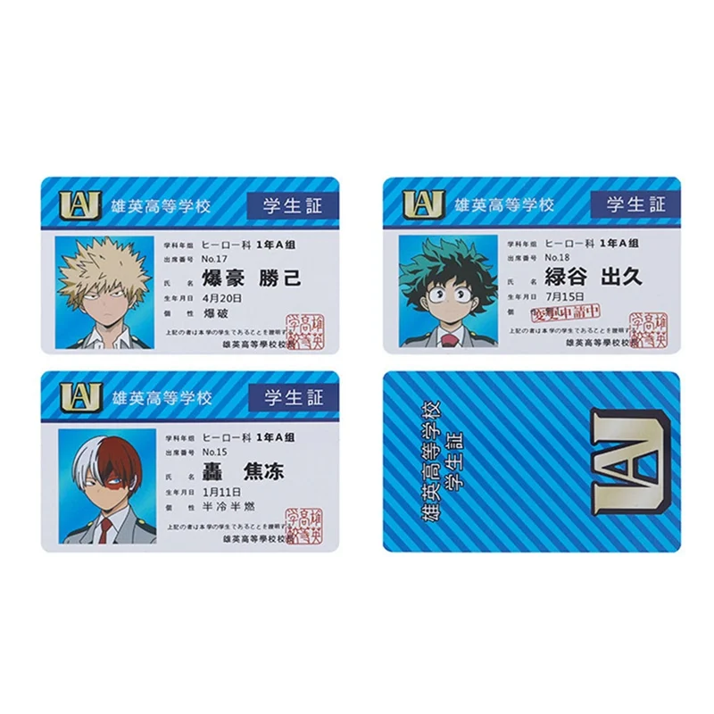 Аниме Boku No My Hero Академия Todoroki Shoto Deku открытка почтовая карта любимая карточка