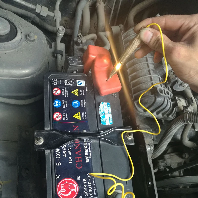 Auto Car Light Circu Tester Lampada Tensione DC 6V 12V 24V Rame Test Pen Detector Sonda Sistema Di Illuminazione Sonda Di Prova Strumenti Della Lampada - Foto 11