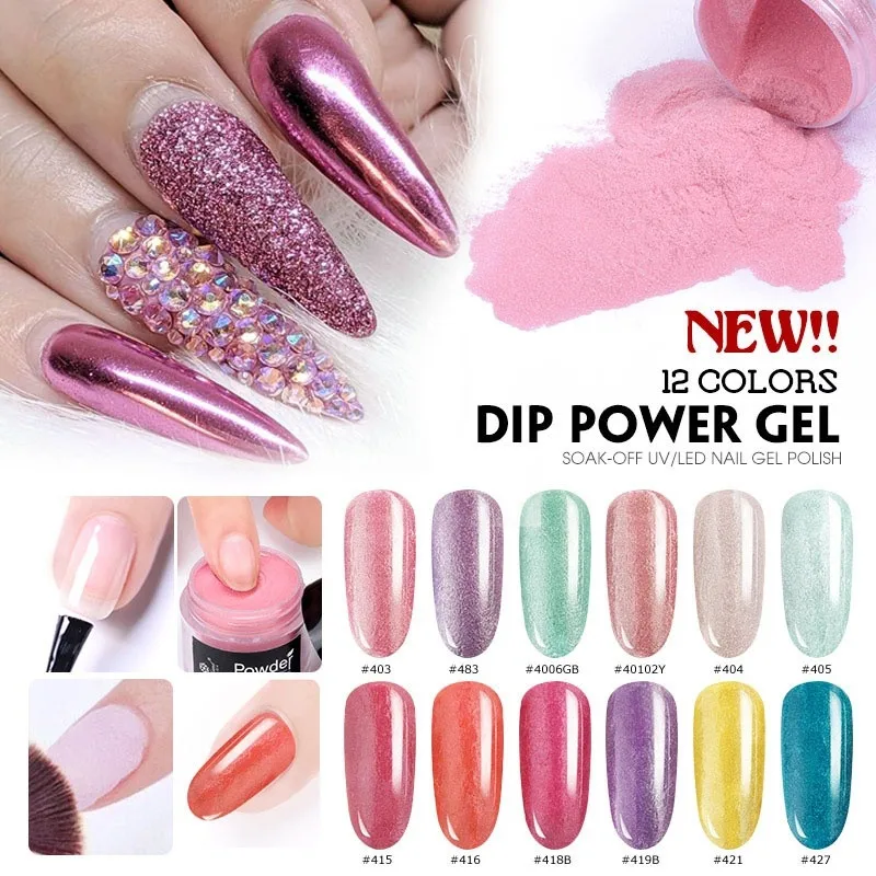 Best Offer for  Holographic Dust Nail Art Decorations Dipping Powder Without Lamp Cured 10g All for Manicure Nails 