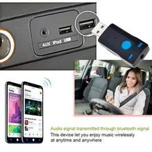 Bluetooth Receiver 3.5mm Mini Wireless Adapter Car Accessories Portable USB Card Reader Music Control Car Bluetooth Receiver